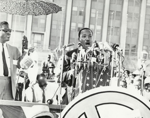 Martin Luther King in 1968, Image courtesy of UIC Digital Collections